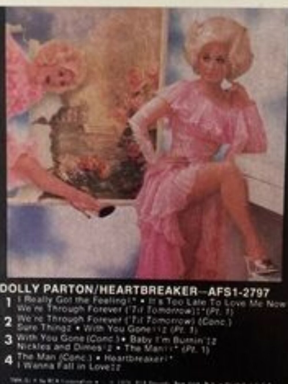 Vintage 1978 Dolly Parton Heartbreaker Stereo 8-Track Tape Cartridge
